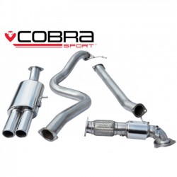 FD66b Cobra Sport Ford Fiesta MK7 ST180 2013> Turbo Back Package - 3" Bore (with Sports Catalyst / Non-Resonated) Twin Tailpipe, Cobra Sport, FD66b